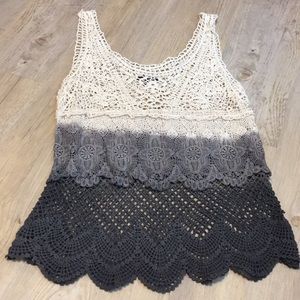 American Eagle crochet tank top